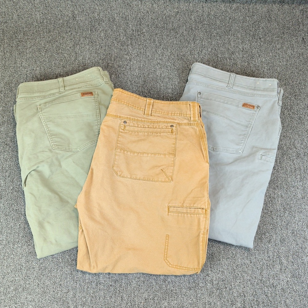 RedHead Pants Lot 3 Size 46x30 Mens Carpenter Utility Tan Green Blue Workwear - Picture 2 of 9